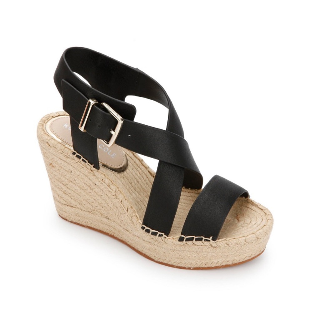 Kenneth Cole Olivia Cross Wedge Sandals